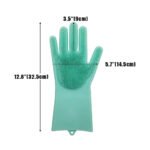 2 Guantes Silicona Esponja Lavaplatos Mascota Gato-Perro