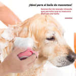 Cepillo De Baño Con Dispenser Para Shampoo Mascota Gato-Perro