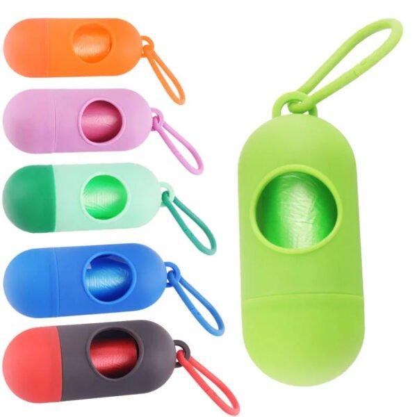 Contenedor Porta Bolsas Sanitarias Perros 9cm Varios Colores