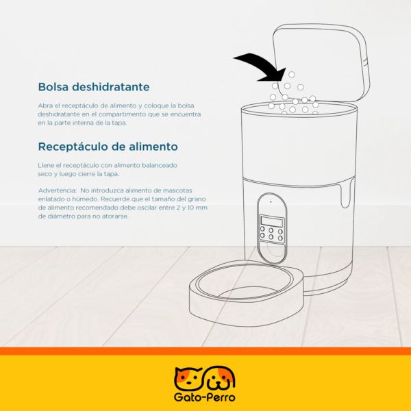 Dispenser Automático de comida para Animales con Control De Voz